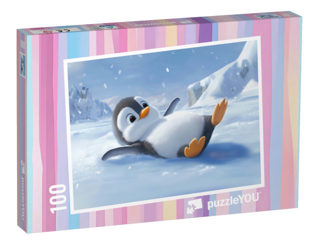 Puzzel 100 stukjes „Pauls pinguïnfeestje“