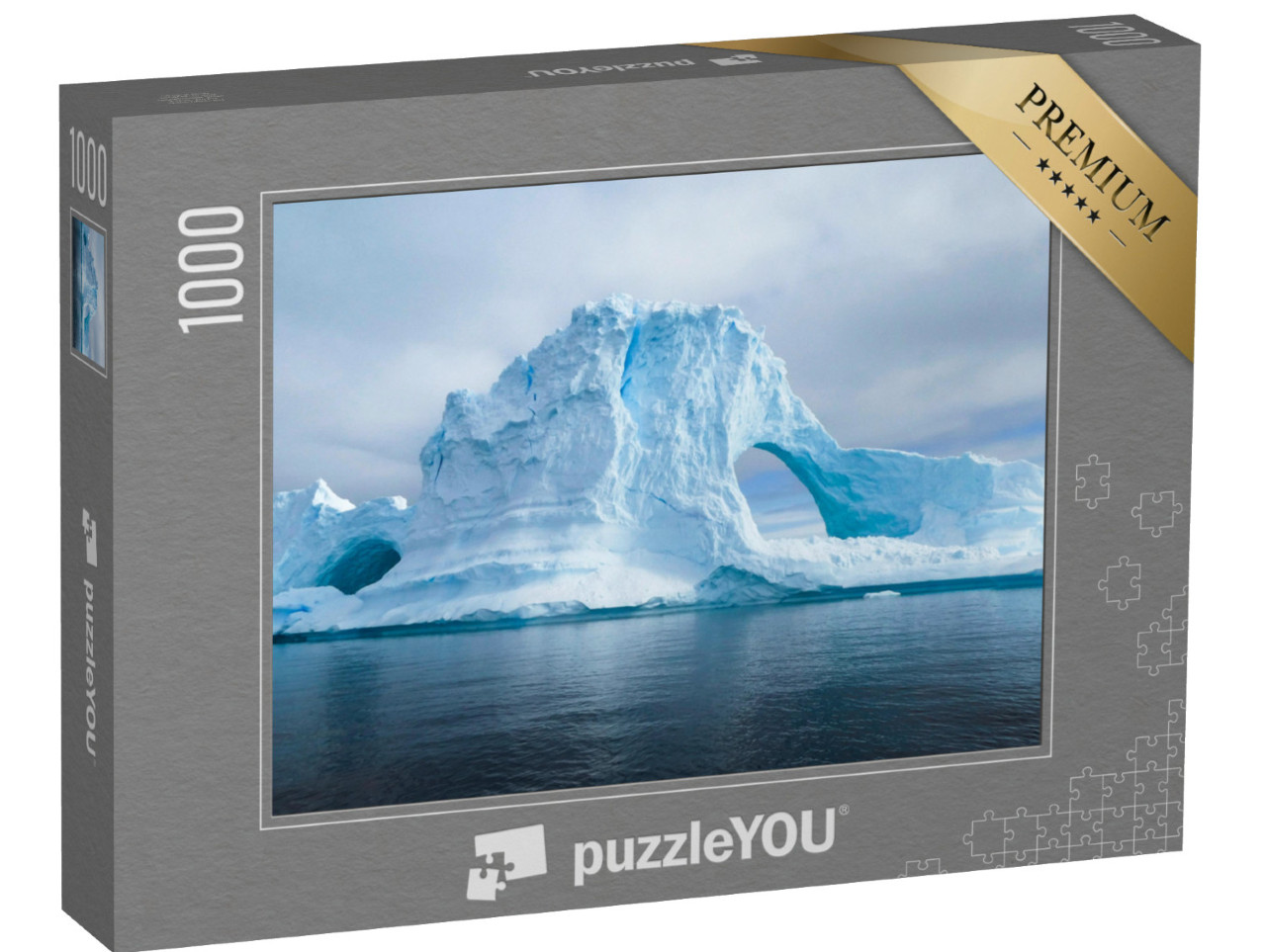 Puzzel 1000 stukjes „Antarctische gletsjers en ijsbergen uit het zuiden van de aarde“