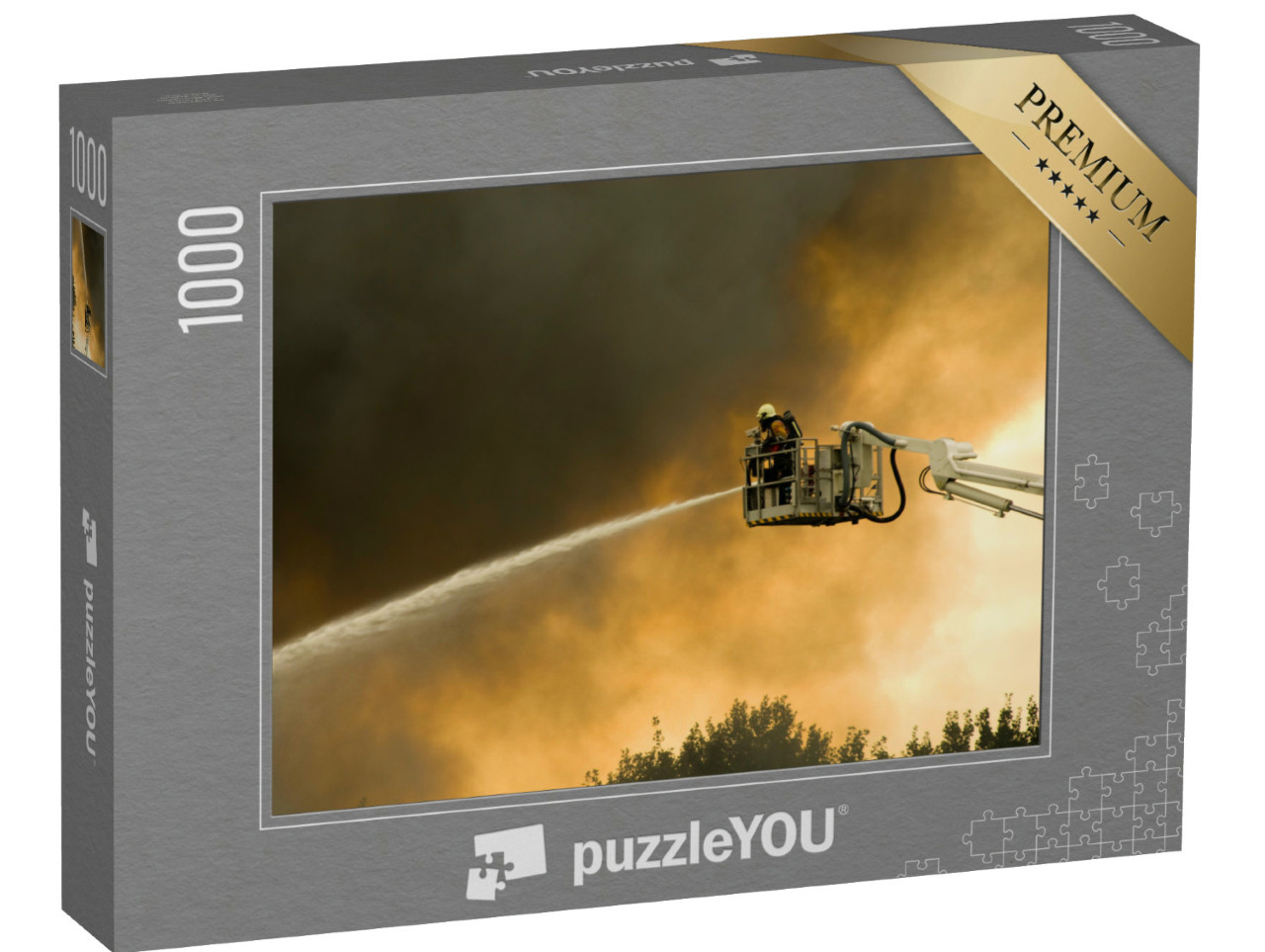 Puzzel 1000 stukjes „Brandweermannen in actie“