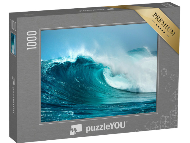 Puzzel 1000 stukjes „Golven in de oceaan, een opspattende spray“