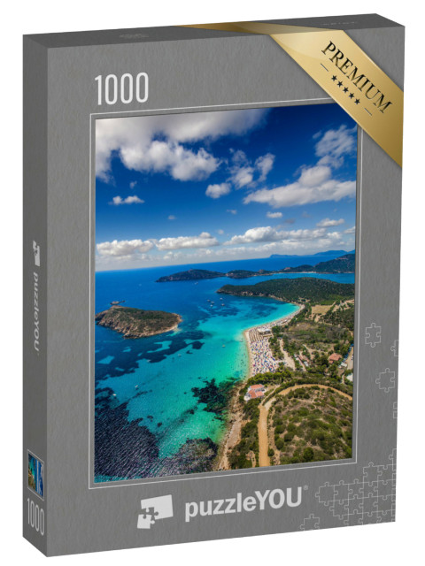 Puzzel 1000 stukjes „Luchtfoto van Tuerredda, Sardinië“