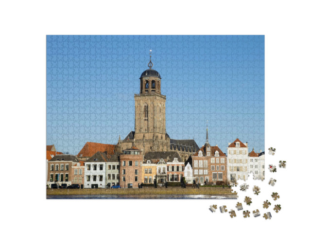 Puzzel 1000 stukjes „Panoramisch uitzicht vanuit Deventer, Nederland“