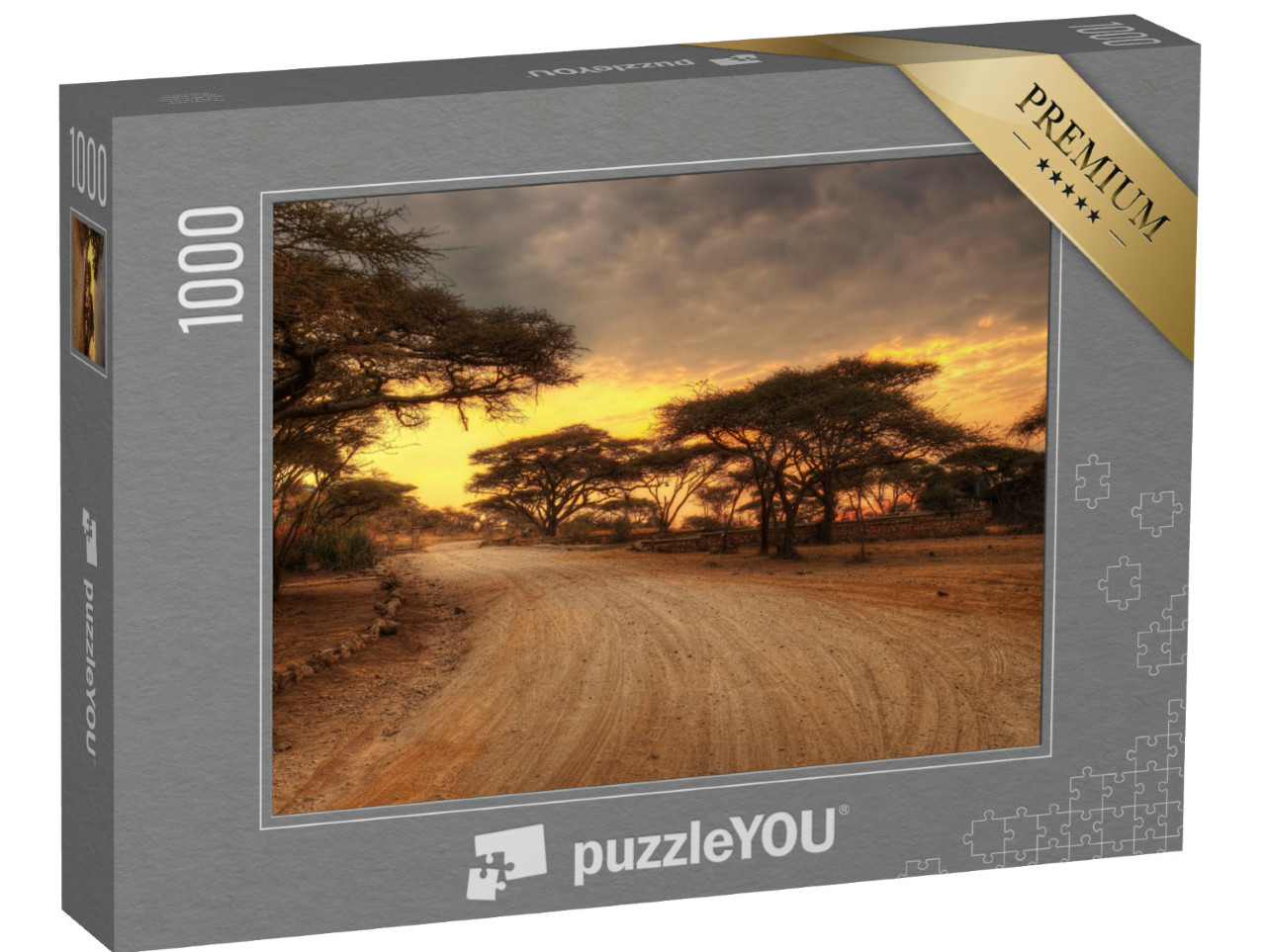 Puzzel 1000 stukjes „Serengeti Nationaal Park met wilde dieren“