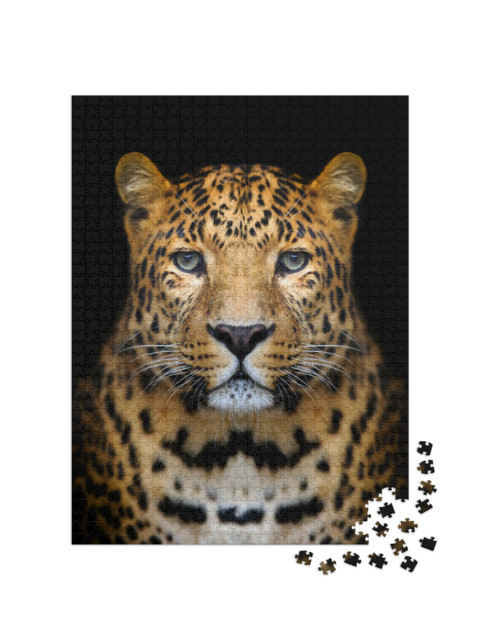 Puzzel 1000 stukjes „Close-up luipaard“