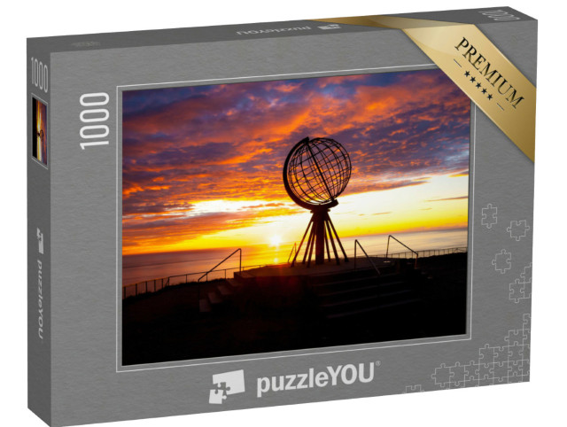 Puzzel 1000 stukjes „Zonsopgang op de wereldbol van de Noordkaap“