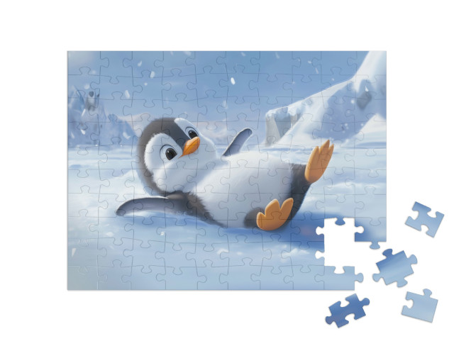 Puzzel 100 stukjes „Pauls pinguïnfeestje“