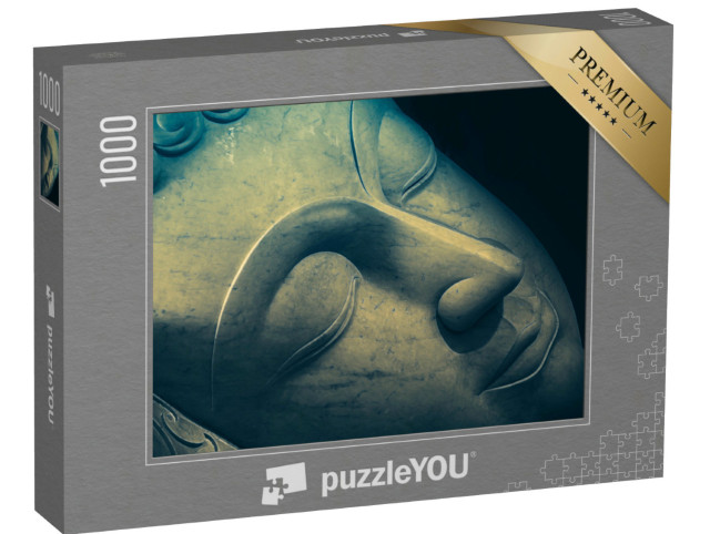Puzzel 1000 stukjes „Artistiek: close-up van de slapende Boeddha“