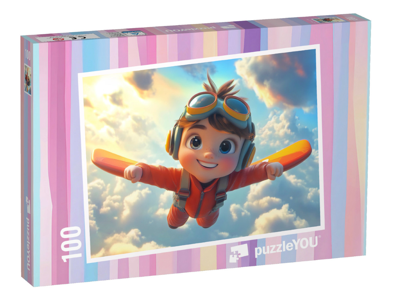 Puzzel 100 stukjes „Oskar vliegt weg“