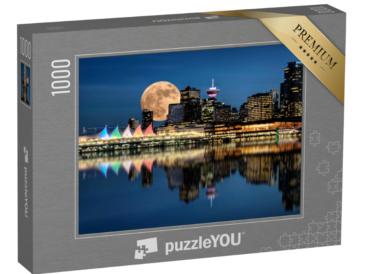 Puzzel 1000 stukjes „Stanley Park bij nacht, Vancouver“