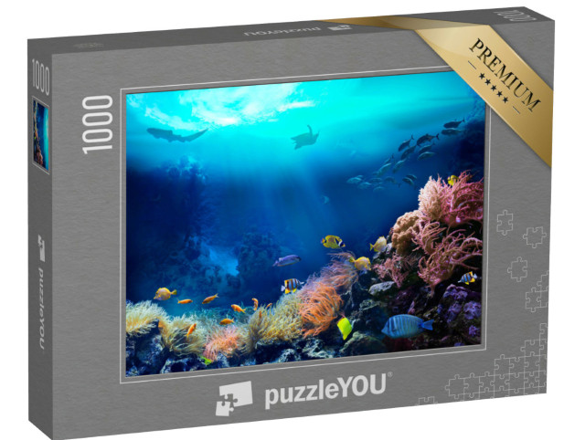 Puzzel 1000 stukjes „Onderwaterfoto van een tropisch koraalrif“