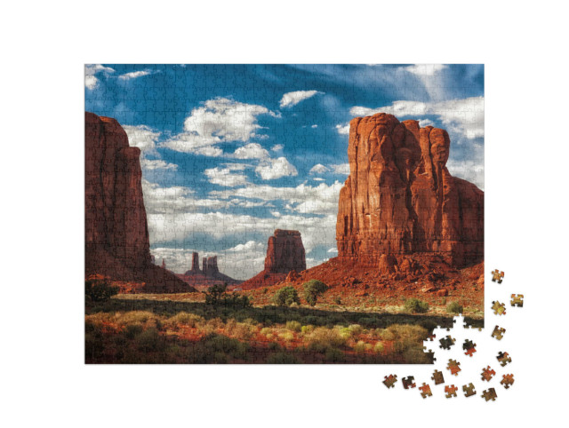 Puzzel 1000 stukjes „Monument Valley, Utah en Arizona, VS“