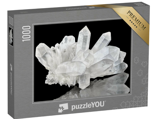 Puzzel 1000 stukjes „Zuiver kwarts kristallen cluster“