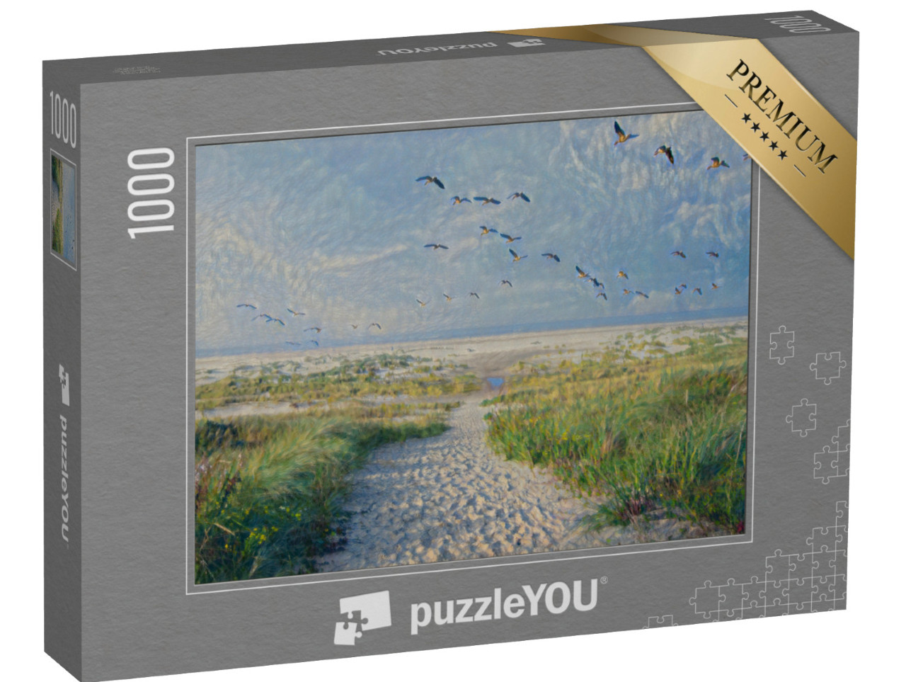 Puzzel 1000 stukjes „in de kunststijl van Claude Monet - Eenden - Puzzelverzameling Kunstenaars & Schilderijen“