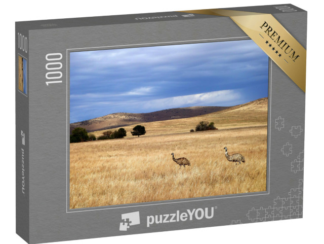 Puzzel 1000 stukjes „Emoes in Zuid-Australië“