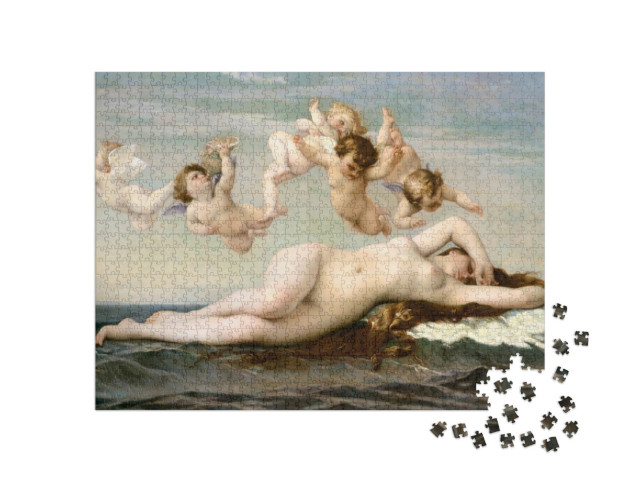 Puzzel 1000 stukjes „Geboorte van Venus, Alexandre Cabanel, 1875“