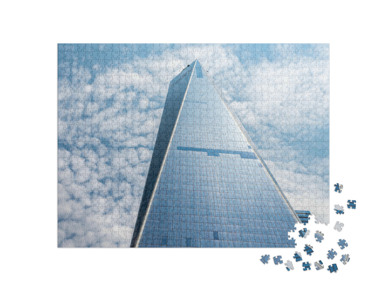Puzzel 1000 stukjes „Freedom Tower 1 WTC in Manhattan“