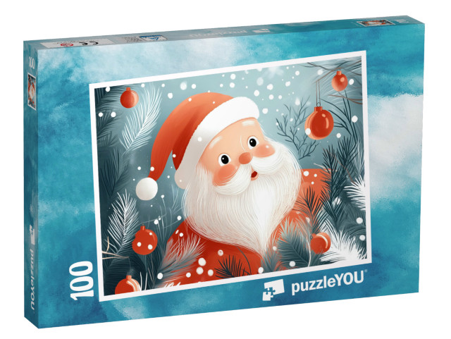 Puzzel 100 stukjes „Kerstman in Winterland“