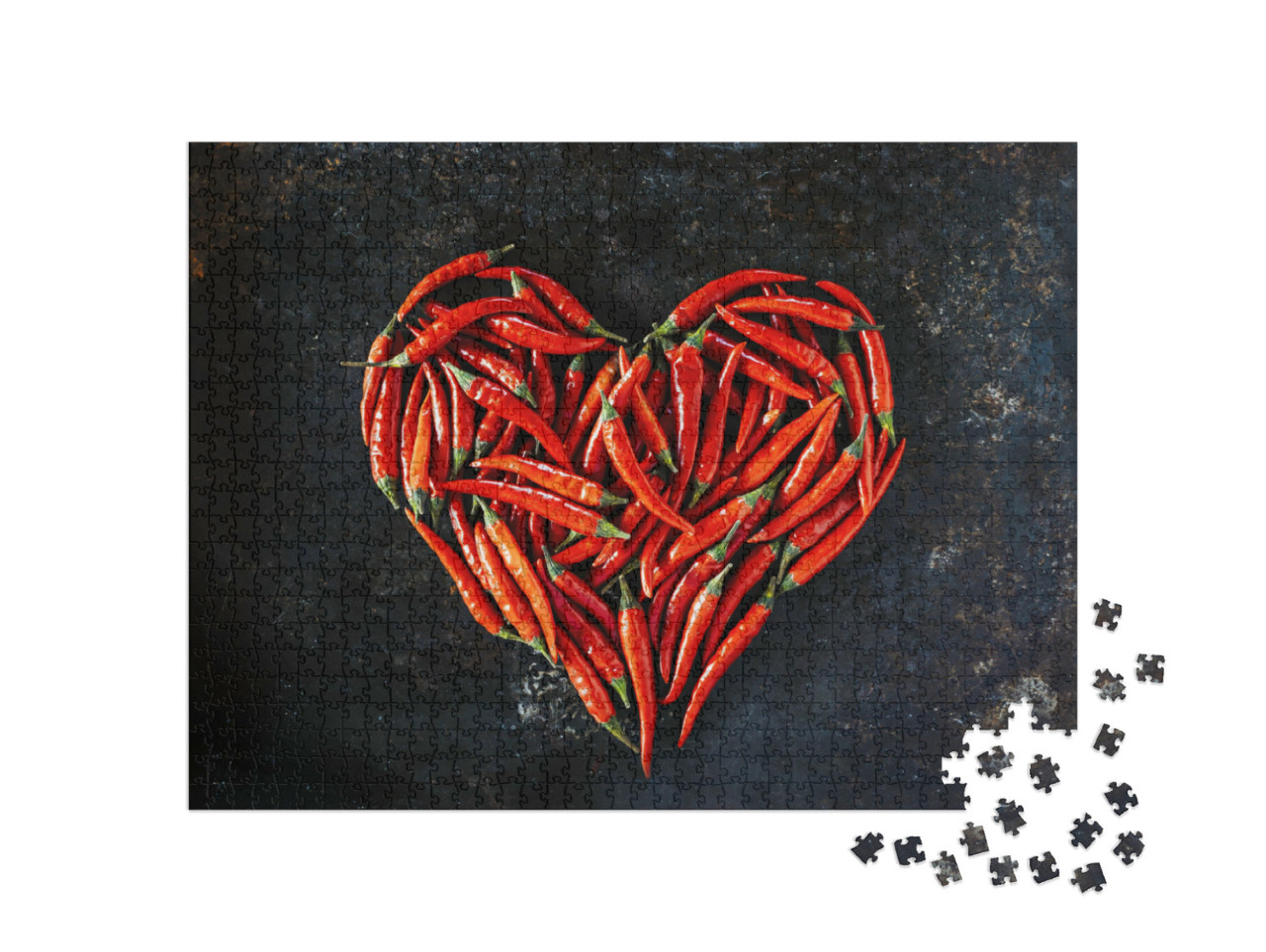Puzzel 1000 stukjes „Rode chilipepers“