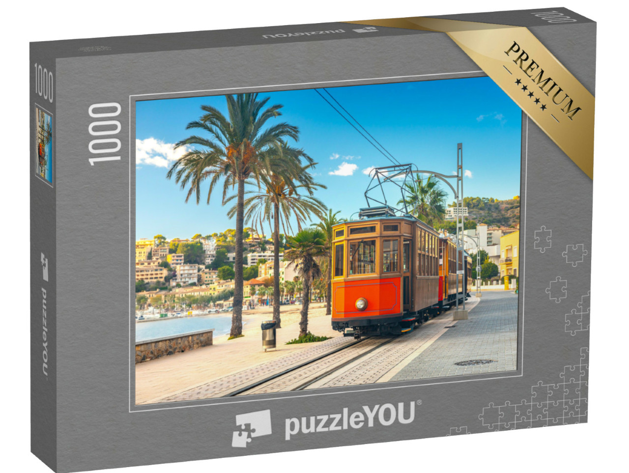 Puzzel 1000 stukjes „Beroemde tram naar Port de Soller, Spanje“