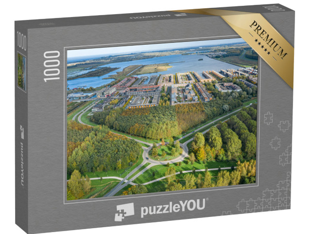 Puzzel 1000 stukjes „Moderne woonwijk Noorderplassen in Almere“