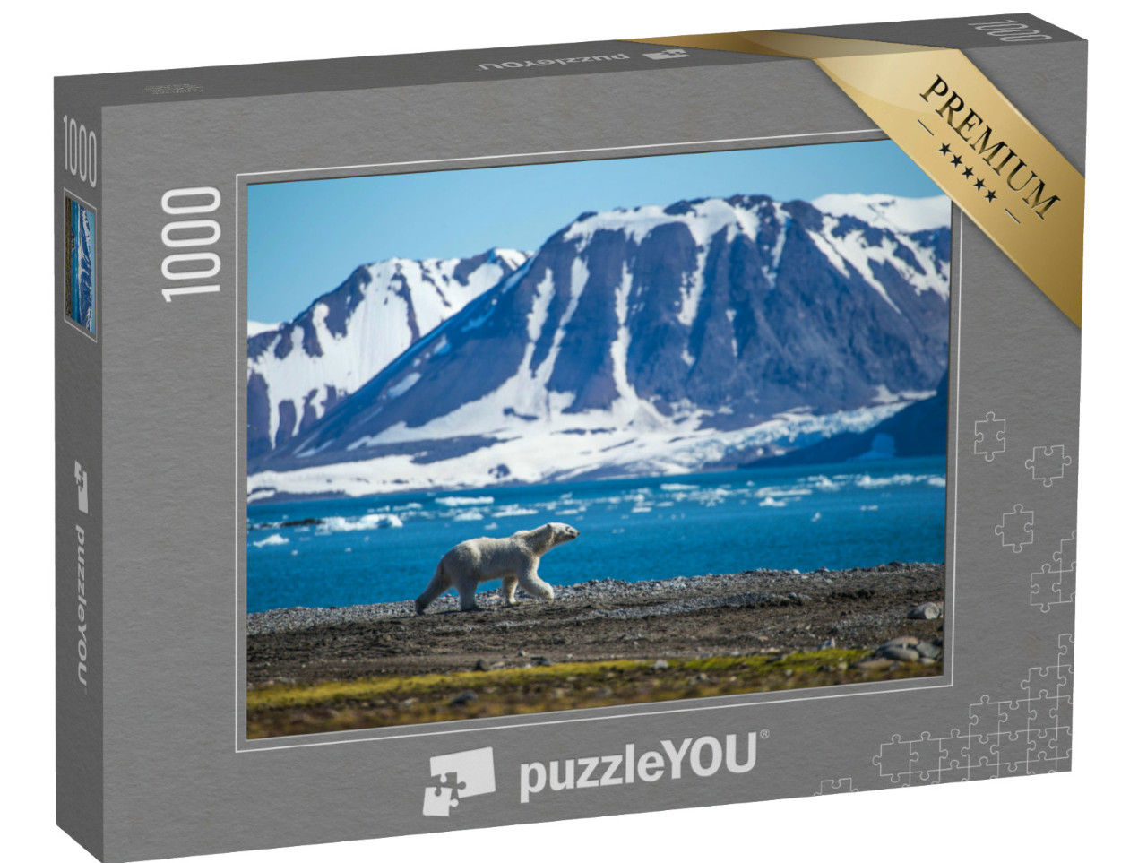 Puzzel 1000 stukjes „Een ijsbeer in het zuiden van Spitsbergen“