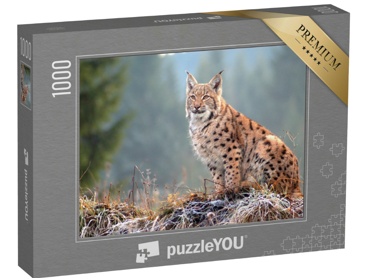 Puzzel 1000 stukjes „Euraziatische lynx in de Slowaakse Karpaten“