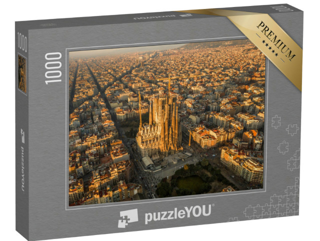 Puzzel 1000 stukjes „Barcelona vanuit vogelperspectief“