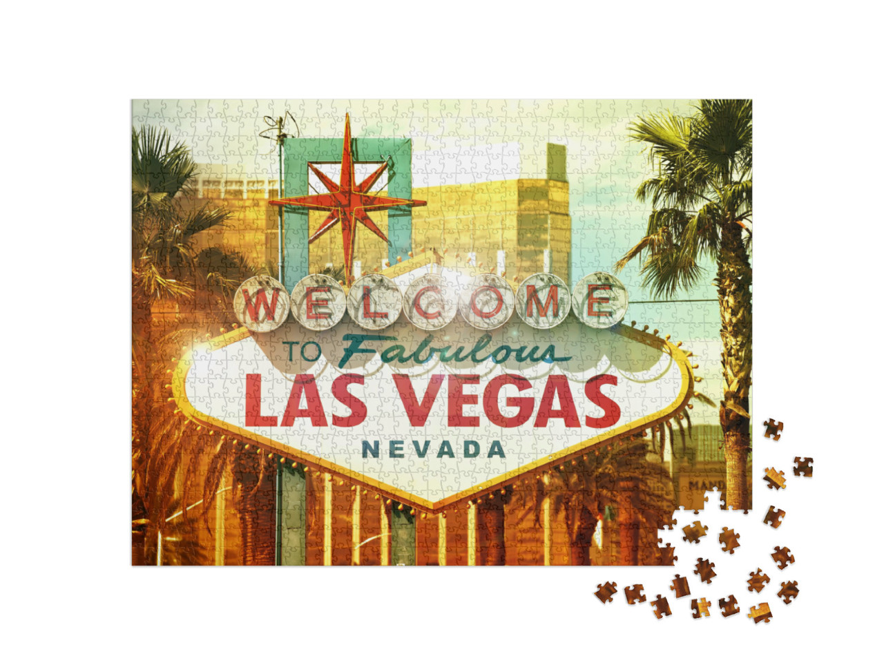 Puzzel 1000 stukjes „Welkom in Las Vegas“