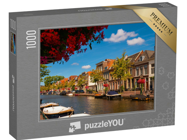 Puzzel 1000 stukjes „Wegen langs de Leidse gracht, provincie Zuid-Holland“