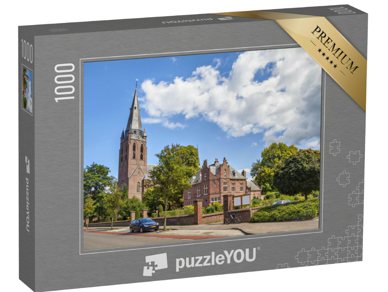 Puzzel 1000 stukjes „Sint-Lambertuskerk in Eindhoven, Nederland“
