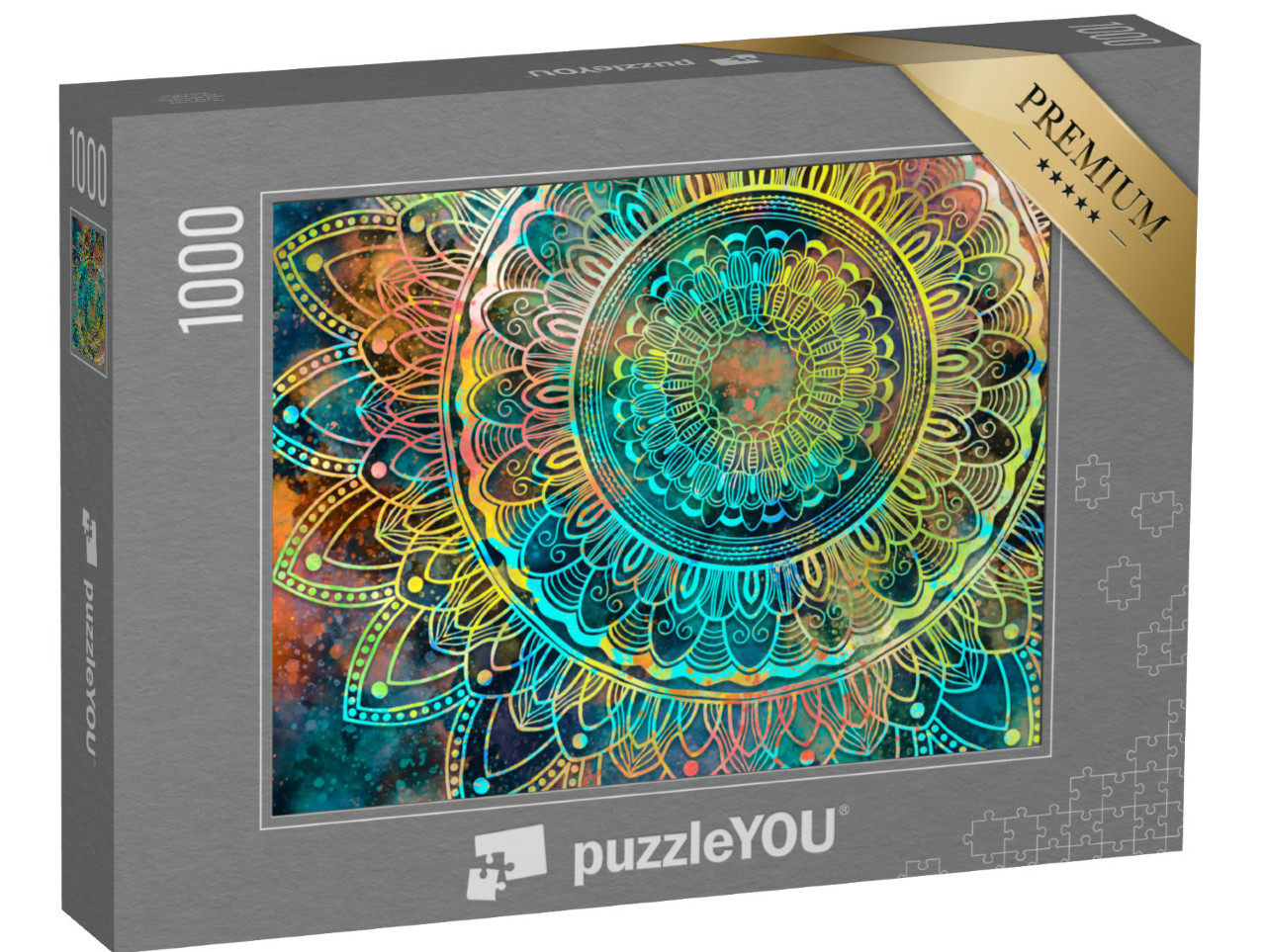 Puzzel 1000 stukjes „Prachtige kleurrijke mandala“