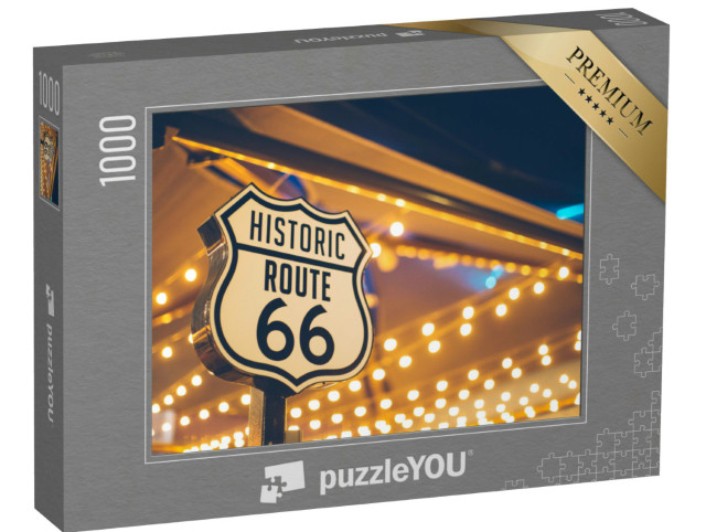 Puzzel 1000 stukjes „Route 66-bord, Californië, VS“