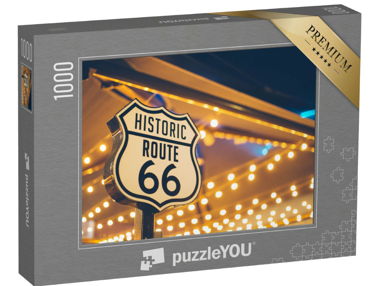 Puzzel 1000 stukjes „Route 66-bord, Californië, VS“