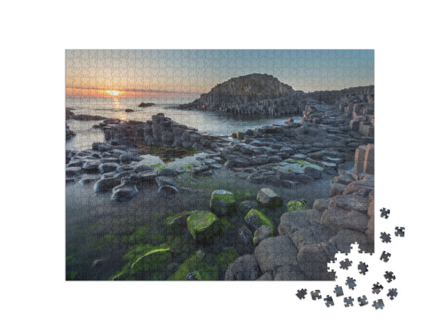 Puzzel 1000 stukjes „Betoverende Giant's Causeway, Antrim, Noord-Ierland“