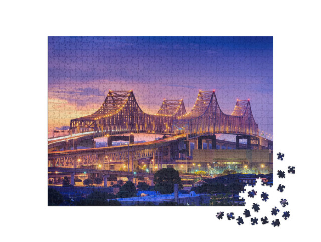 Puzzel 1000 stukjes „New Orleans, Louisiana, Crescent City Verbindingsbrug“