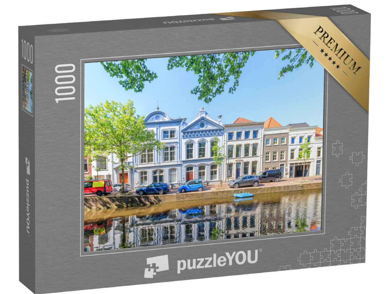 Puzzel 1000 stukjes „Huizen In Gouda, Nederland“