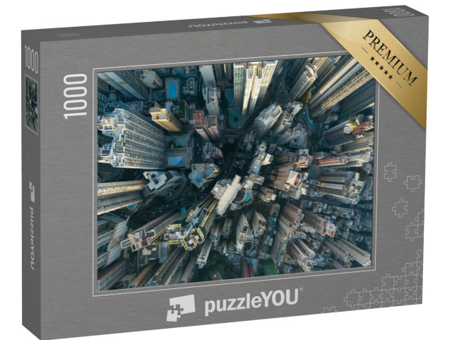 Puzzel 1000 stukjes „Wolkenkrabbers Hong Kong“