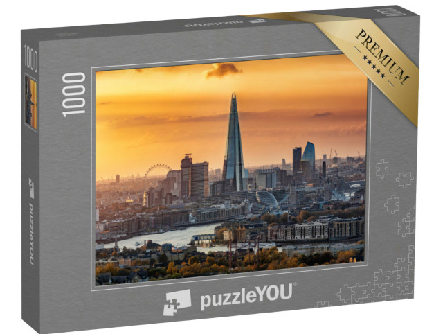 Puzzel 1000 stukjes „Skyline van Londen in de herfst, Verenigd Koninkrijk“