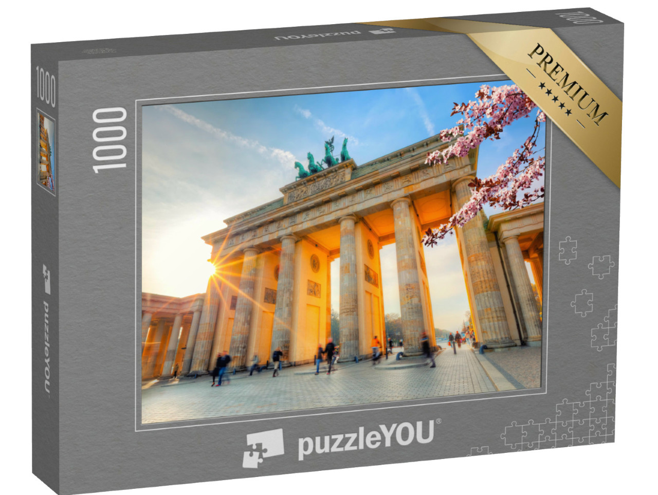 Puzzel 1000 stukjes „Brandenburger Tor in de lente, Berlijn“