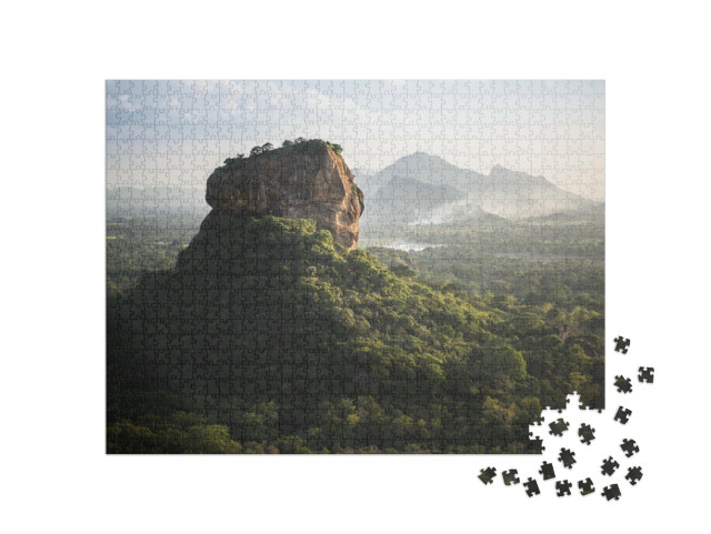 Puzzel 1000 stukjes „De adembenemende leeuwenrots Sigiriya in Sri Lanka“