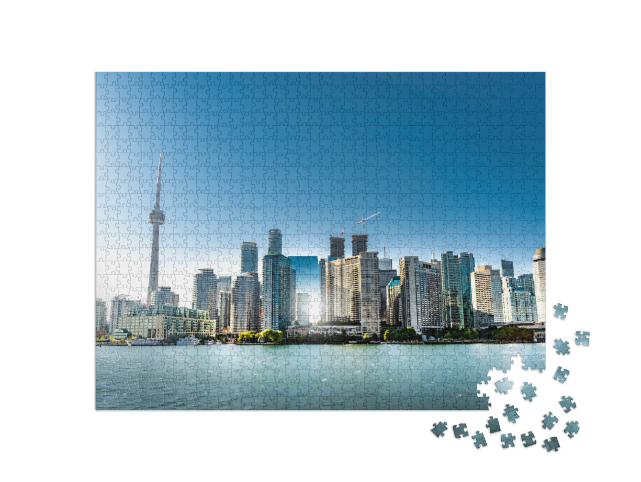 Puzzel 1000 stukjes „Skyline van Toronto, Ontario, Canada“