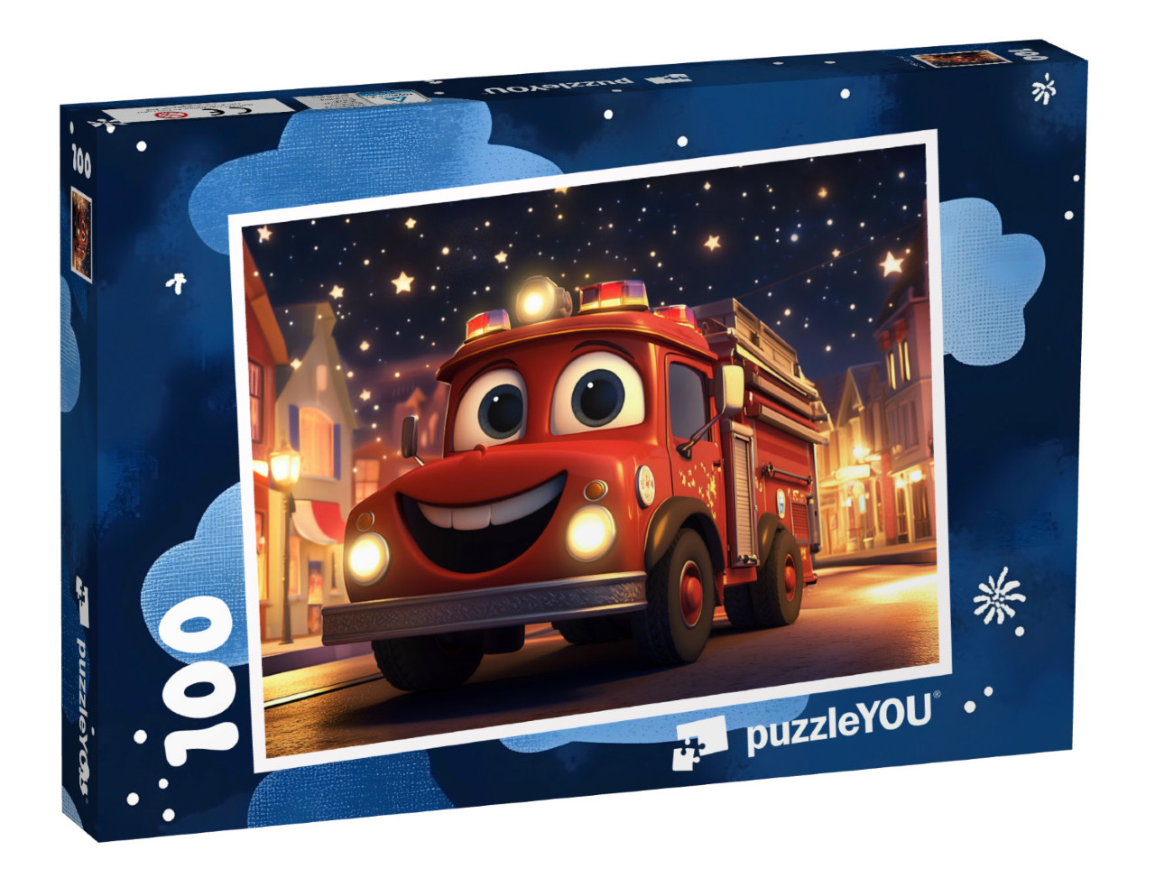 Puzzel 100 stukjes „Tatü-Tata, de brandweer komt eraan“