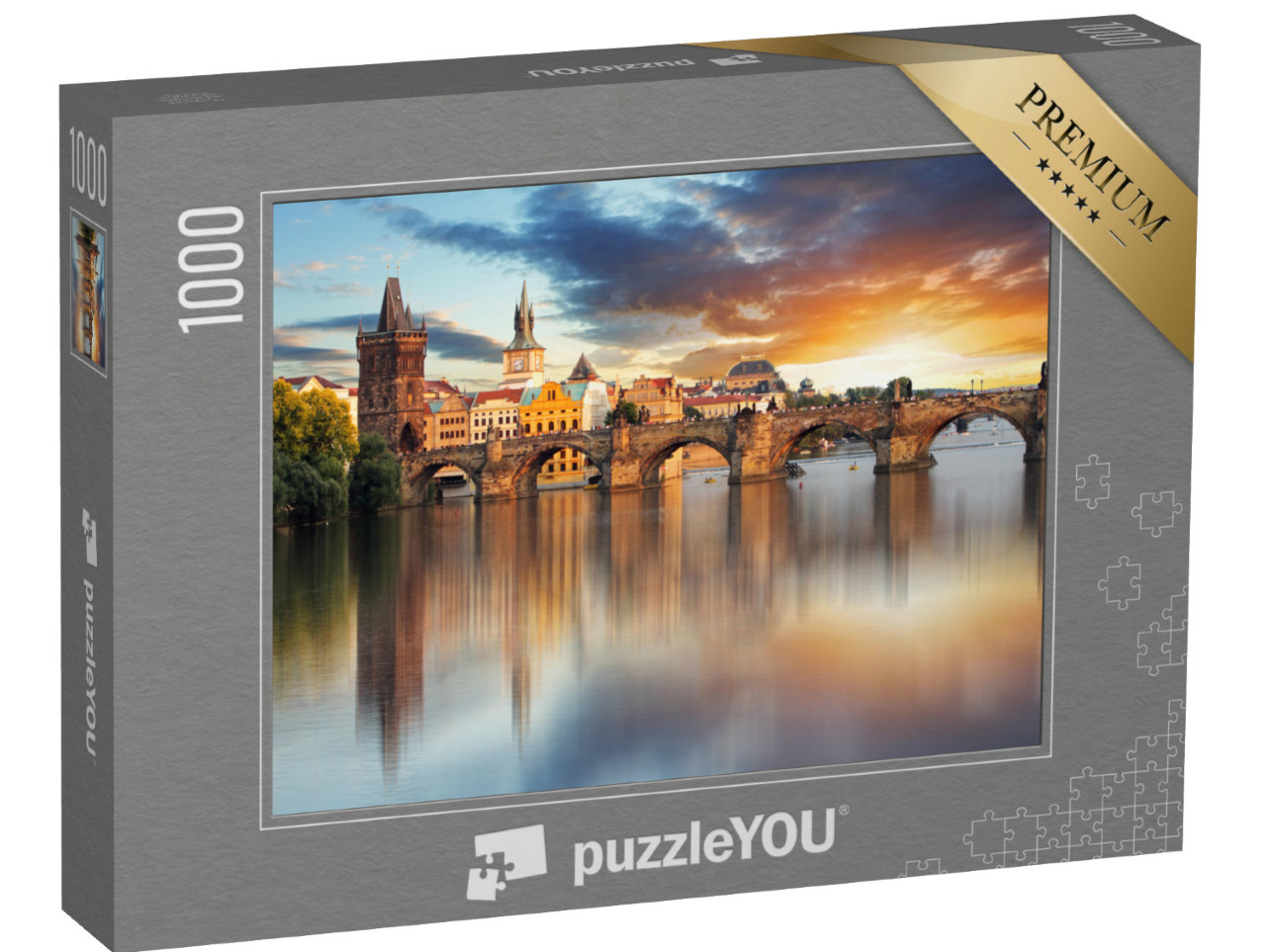 Puzzel 1000 stukjes „Praag - Karelsbrug, Tsjechië“