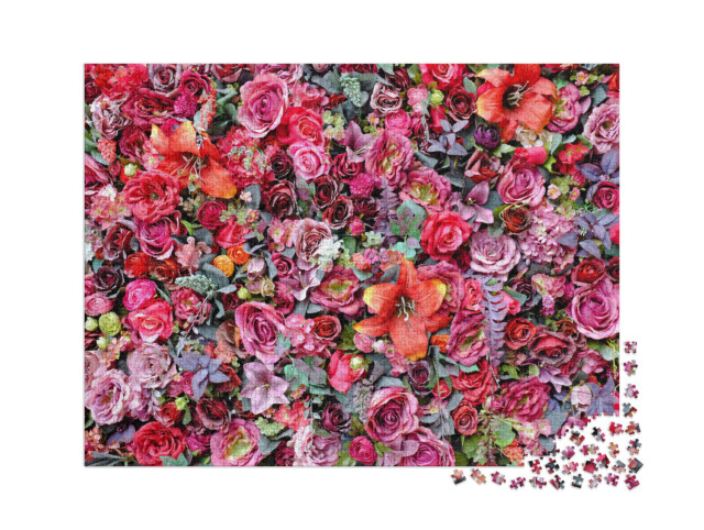 Puzzel 2000 stukjes „Rozen en lelies“