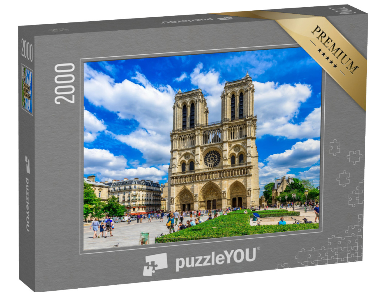 Puzzel 2000 stukjes „Kathedraal Notre Dame de Paris in Parijs, Frankrijk Architectuur en bezienswaardigheid van Parijs“