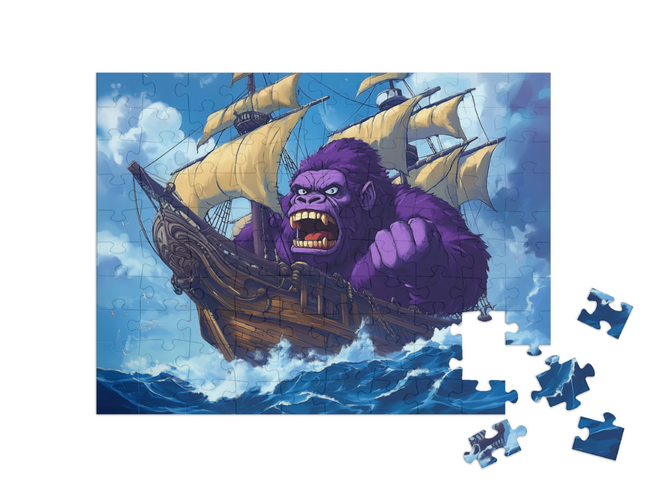 Puzzel 100 stukjes „Veroveraar van de golven“