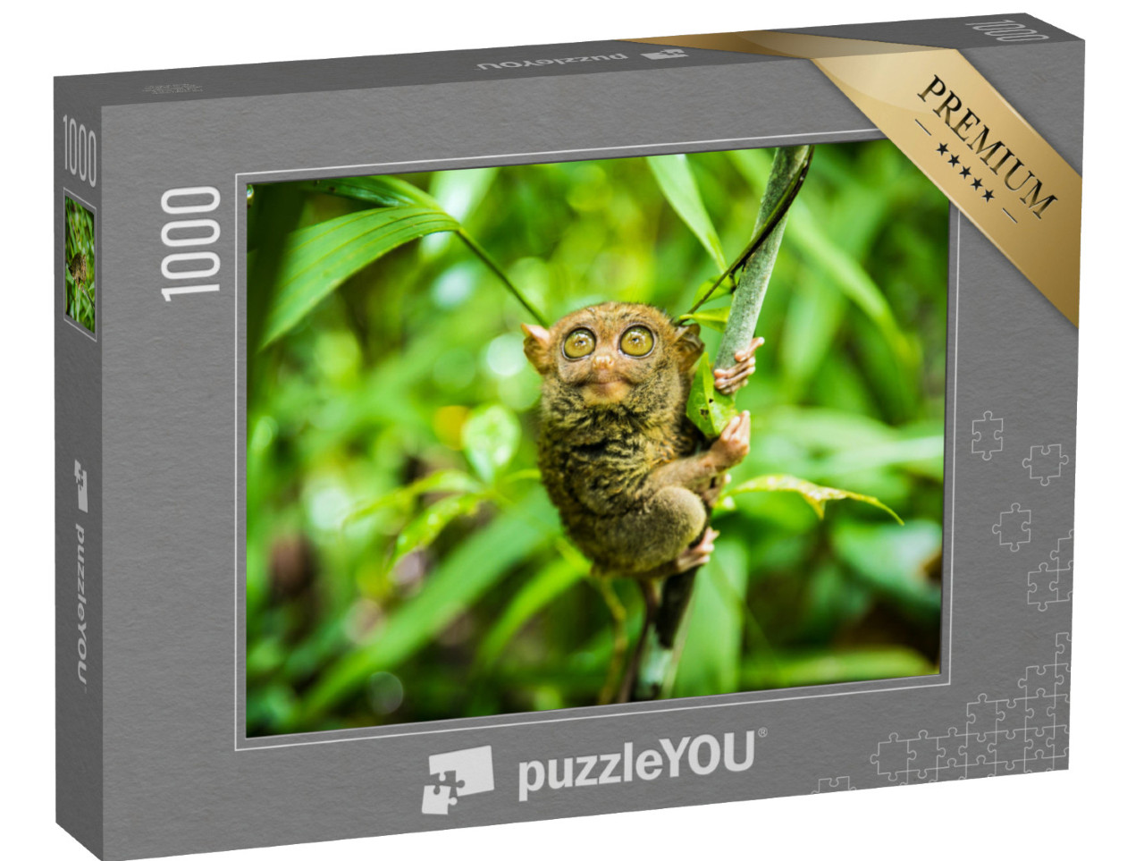 Puzzel 1000 stukjes „Filippijnse tarsier: een van de kleinste primaten ter wereld“