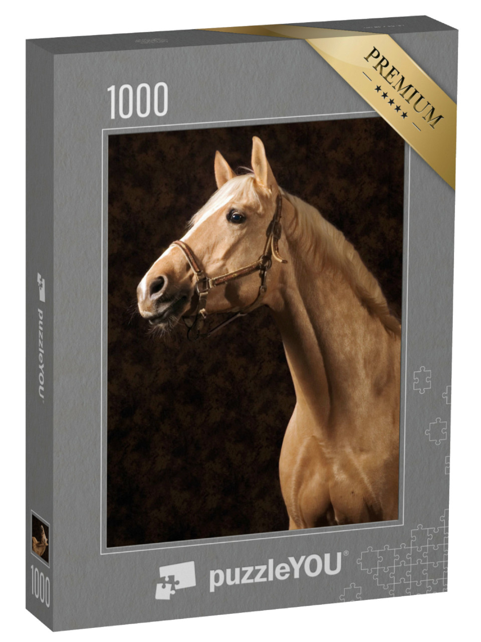 Puzzel 1000 stukjes „Mooi Palomino paard“
