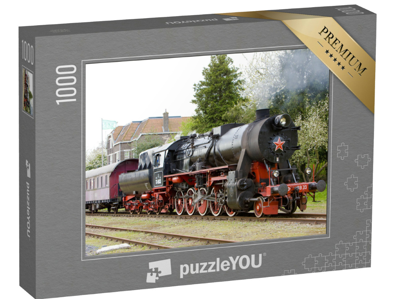 Puzzel 1000 stukjes „Stoomtrein, Veendam - Stadskanaal, Nederland“