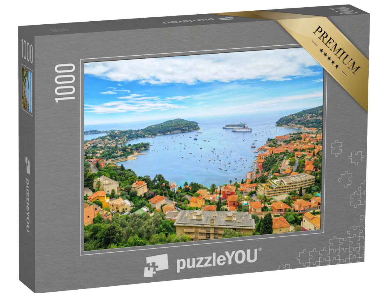 Puzzel 1000 stukjes „Côte d'Azur bij Nice, Frankrijk“